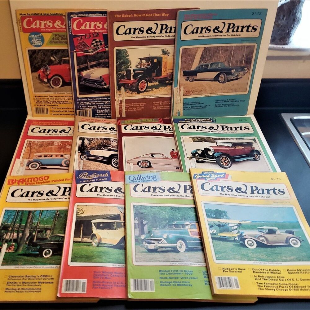1980's CAR PARTS Vintage Magazines 12 Count various years Nice Clean assortment